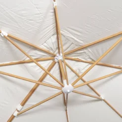 Ombrellone rettangolare asta effetto legno, 3x4m