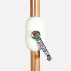 sweeek Ombrellone rettangolare asta effetto legno, 3x3m