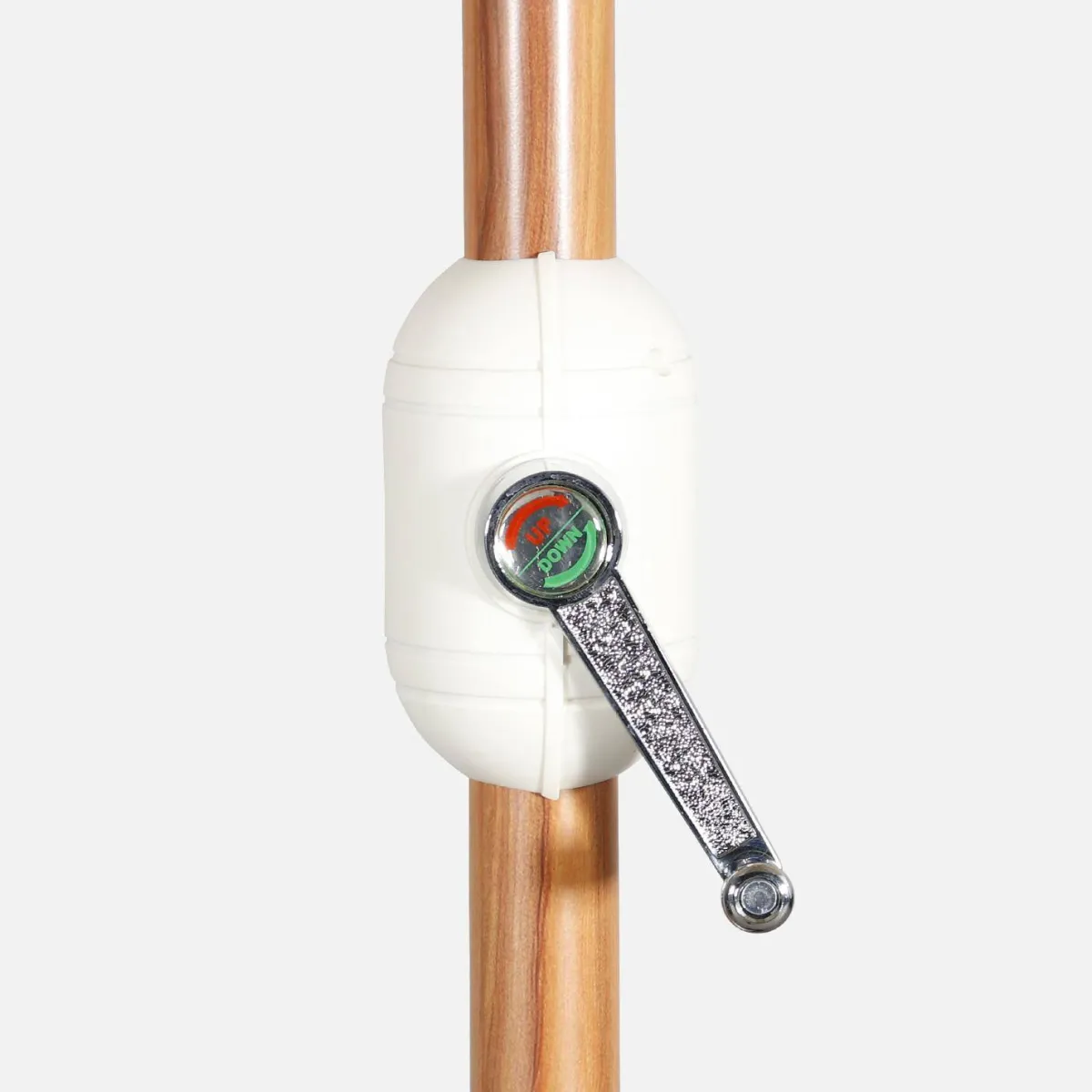 sweeek Ombrellone rettangolare asta effetto legno, 3x3m