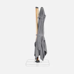 sweeek Ombrellone rettangolare asta effetto legno, 3x4m