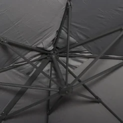 Ombrellone rettangolare decentrato in alluminio 3x3m