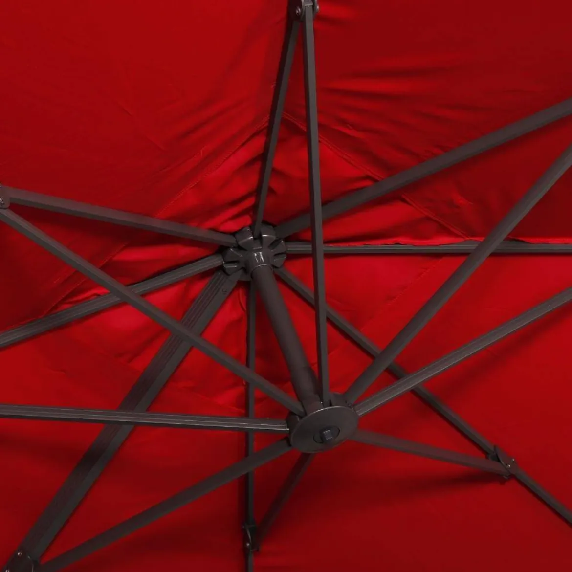 Ombrellone rettangolare decentrato in alluminio 3x3m
