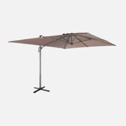 sweeek Ombrellone rettangolare decentrato, 3x4m