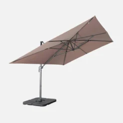 sweeek Ombrellone rettangolare decentrato, 3x4m