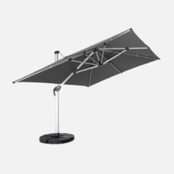 sweeek Ombrellone rettangolare decentrato 3x4m