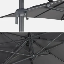 Ombrellone rettangolare eccentrico, 3x2m