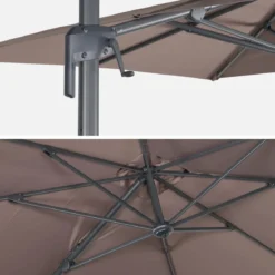 Ombrellone rettangolare eccentrico, 3x2m
