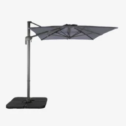 Ombrellone rettangolare eccentrico, 2x3m + base 50x50cm