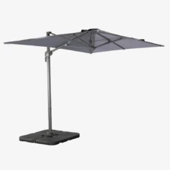 Ombrellone rettangolare eccentrico, 2x3m + base 50x50cm