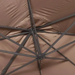 Ombrellone rettangolare eccentrico, 3x4m + base 50x50cm