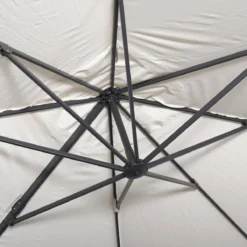 sweeek Ombrellone rettangolare eccentrico, 3x4m + base 50x50cm