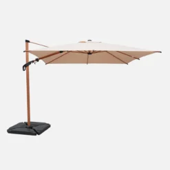 sweeek Ombrellone rettangolare, 3x4m + base 50x50cm