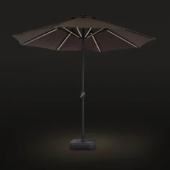 Ombrellone rotondo con LED, Ø2,7m