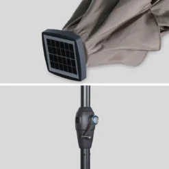 Ombrellone rotondo con LED, Ø2,7m
