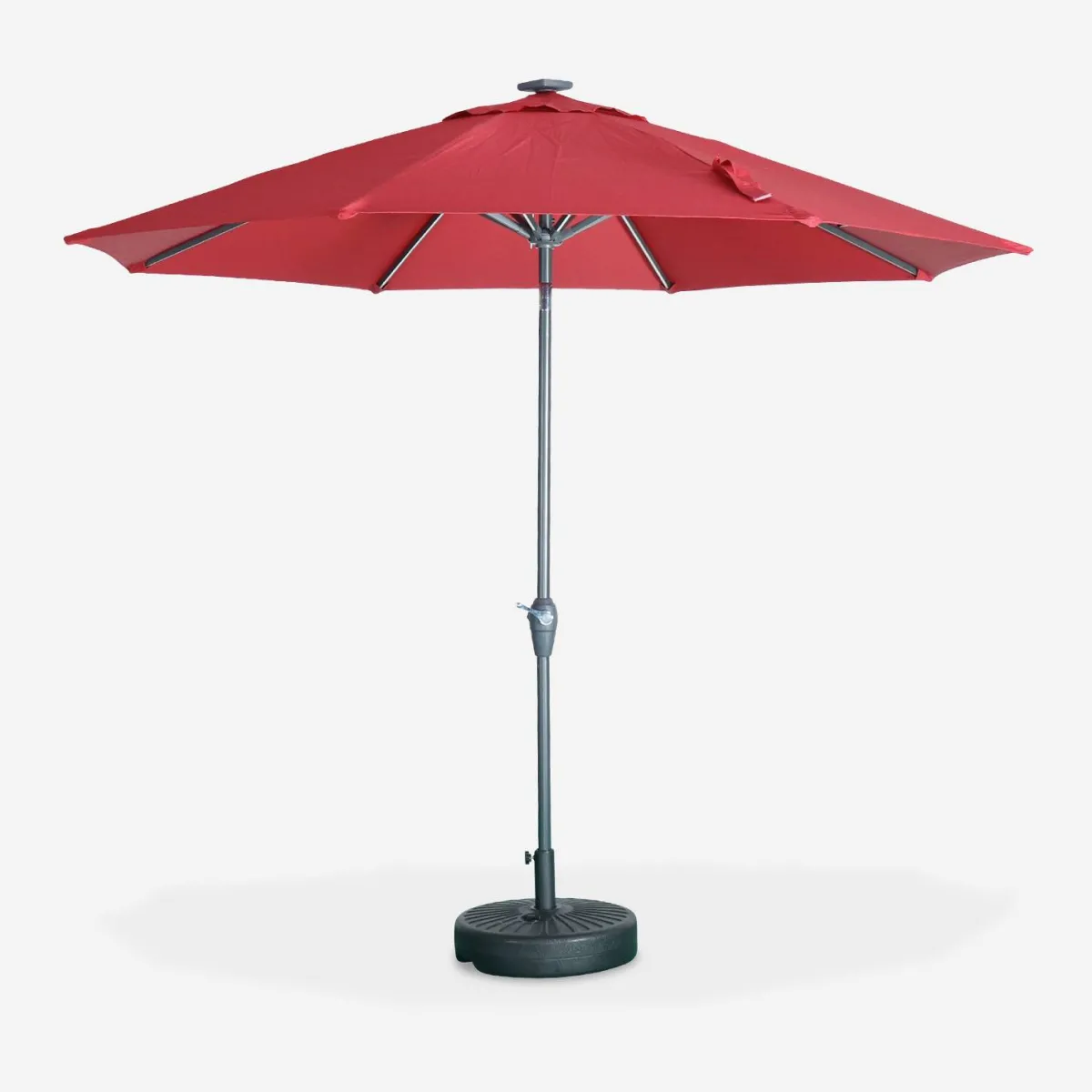 sweeek Ombrellone rotondo con LED, Ø2,7m