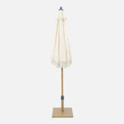 sweeek Ombrellone rotondo dritto con frange, Ø2m