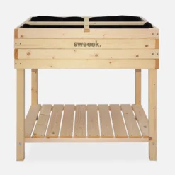 sweeek Orto quadrato rialzato in legno d'abete, 80x60 cm