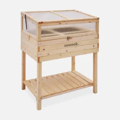 sweeek Orto rialzato in legno 80x60x109cm