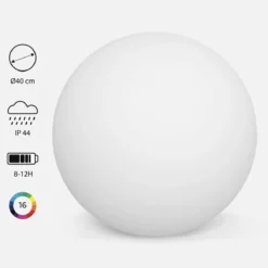 sweeek Palla luminosa a LED senza fili, per interni/esterni, 16 colori