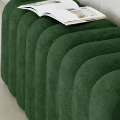 Panca, fine letto contemporaneo tessuto