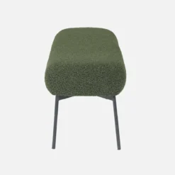 sweeek Panca tessuto bouclé e gambe in metallo