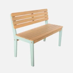 sweeek Panchina da giardino per bambini in legno di acacia, 2 posti