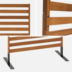 sweeek Paravento pieghevole in legno, 80x170x40cm