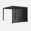 sweeek Pergola bioclimatica in alluminio 3x4m + 3 persiane verticali 1,3m
