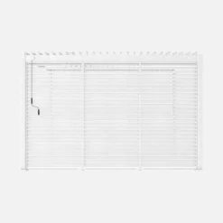 sweeek Pergola bioclimatica 3x4 in alluminio + 3 persiane da 1.3m