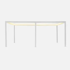 sweeek Pergola bioclimatica 3x6m elettrica in alluminio con illuminazione a LED