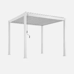 Pergola bioclimatica 3x3m in alluminio con lamelle orientabili
