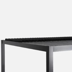 Pergola bioclimatica 3x4m in alluminio e acciaio, lamelle orientabili
