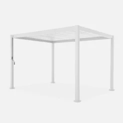 Pergola bioclimatica 3x4m in alluminio, lamelle orientabili