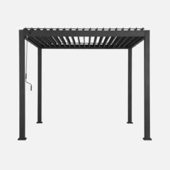 Pergola bioclimatica 3x3m in alluminio con lamelle orientabili