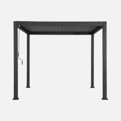 Pergola bioclimatica 3x3m in alluminio con lamelle orientabili
