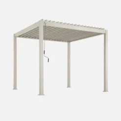 Pergola bioclimatica 3x3m in alluminio con lamelle orientabili