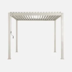 Pergola bioclimatica 3x3m in alluminio con lamelle orientabili