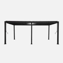 Pergola bioclimatica 3x6m in alluminio, lamelle orientabili