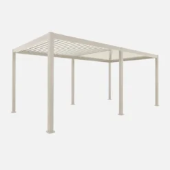 Pergola bioclimatica 3x6m in alluminio, lamelle orientabili