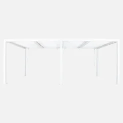 Pergola bioclimatica 3x6m in alluminio e acciaio, lamelle orientabili