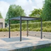 sweeek Pergola bioclimatica 3x3m in alluminio e acciaio con lamelle orientabili
