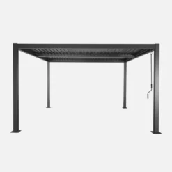 sweeek Pergola bioclimatica 3.6x3.6m in alluminio e acciaio con lamelle orientabili
