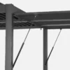 sweeek Pergola bioclimatica 3x4m in alluminio e acciaio + tenda 3m