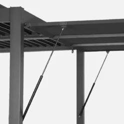sweeek Pergola bioclimatica 3x4m in alluminio e acciaio + tenda 3m