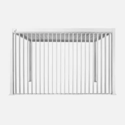 sweeek Pergola bioclimatica 3x4m in alluminio + pannello verticale 4m