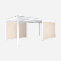 Pergola bioclimatica 3x6m + 2 tende 3m