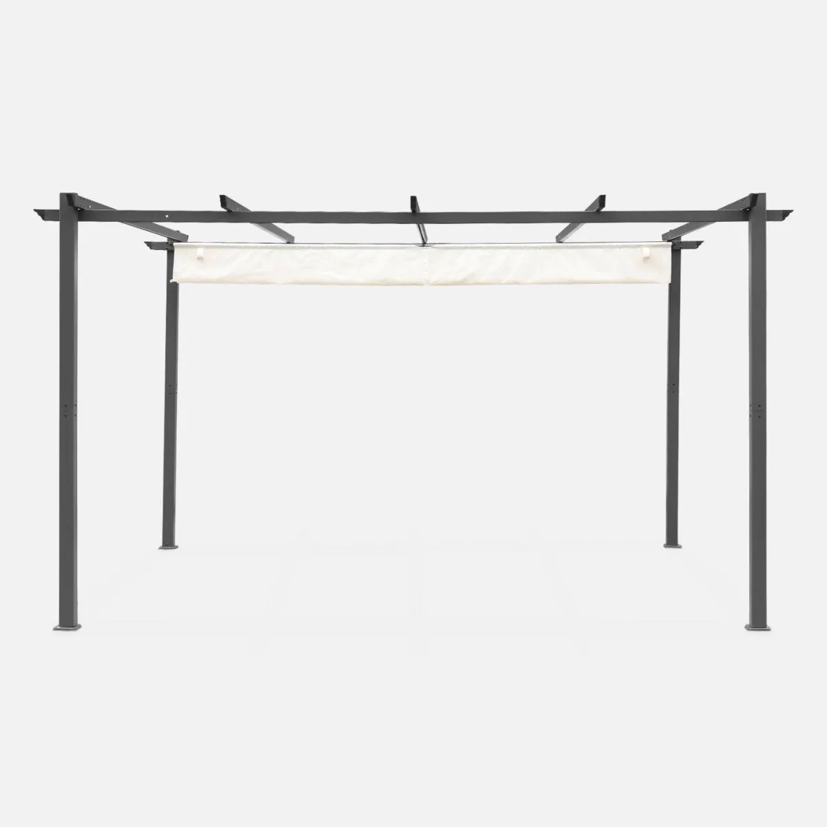 sweeek Pergola 3x4m in alluminio telo scorrevole