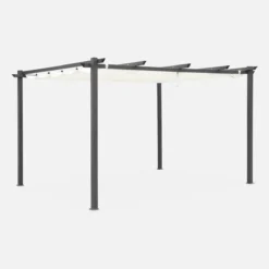 sweeek Pergola 3x4m in alluminio telo scorrevole