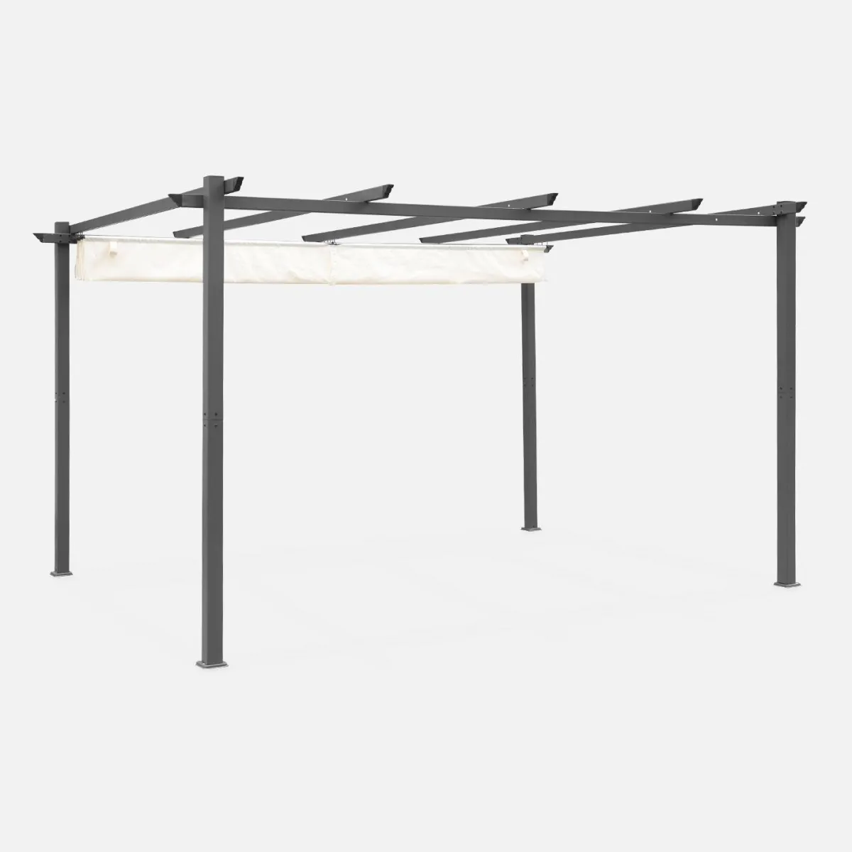 sweeek Pergola 3x4m in alluminio telo scorrevole