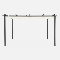 sweeek Pergola 3x4m in alluminio telo scorrevole